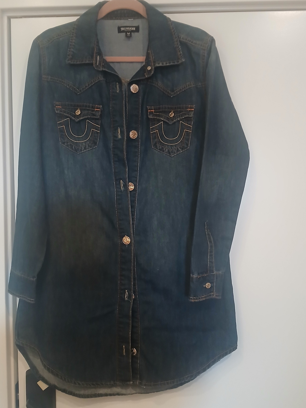 True Religion Denim Shirt Dress